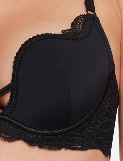 Балконет планж с пуш-ап Esotiq 35431 CLAUDIA BASIC черный, Цвет: черный, Размеры: 65E, изображение 5 Балконет планж с пуш-ап Esotiq 35431 CLAUDIA BASIC черный, Цвет: черный, Размеры: 65E, изображение 5