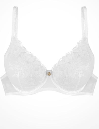 Кружевной бюстгальтер пуш-ап Esotiq TRINNY 40025 шампань+телесный, Цвет: шампань+телесный, Размеры: 70D, изображение 10