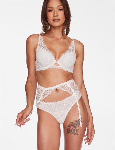 Кружевной пояс Esotiq TSUNA 39969 белый, Цвет: белый, Размеры: L/XL, изображение 6