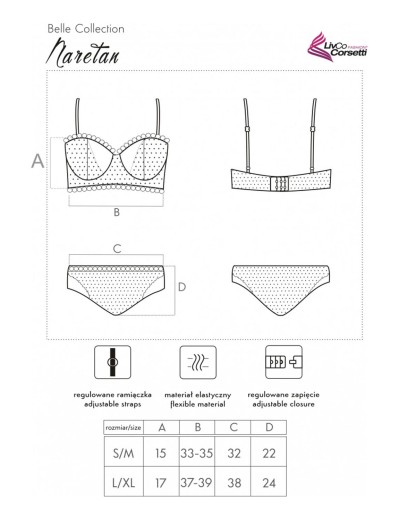 Сексуальный комплект LIVIA CORSETTI LC 90611 NARETAN KOMPLET, Цвет: бежевый, Размеры: S/M, изображение 5