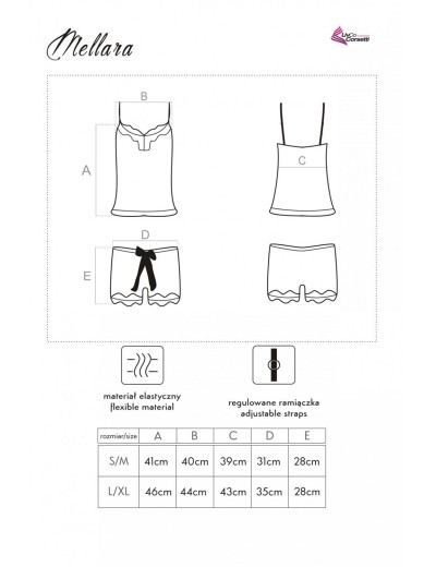 Атласная пижама LIVIA CORSETTI LC LC 90559 MELLARA KOMPLET, Цвет: темно-синий, Размеры: S/M, изображение 5