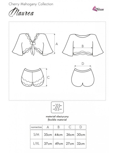 Домашний комплект с шортами LIVIA CORSETTI LC 90562 MAUREA KOMPLET, Цвет: бордовый, Размеры: L/XL, изображение 6