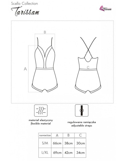 Атласное боди LIVIA CORSETTI LC 90565 TARISSAM BODY BLACK, Цвет: черный, Размеры: S/M, изображение 6