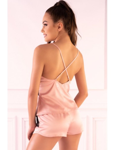 Атласная пижама с шортами LIVIA CORSETTI LC 90567 MIRAAZE KOMPLET PINK, Цвет: розовый, Размеры: L/XL, изображение 2