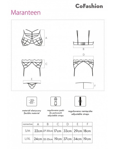 Комплект с поясом для чулок LIVIA CORSETTI CF 90401 MARANTEEN KOMPLET, Цвет: синий, Размеры: L/XL, изображение 5