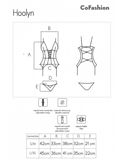 Черный корсет + трусики LIVIA CORSETTI CF 90689 HOOLYN GORSET, Цвет: черный, Размеры: S/M, изображение 5