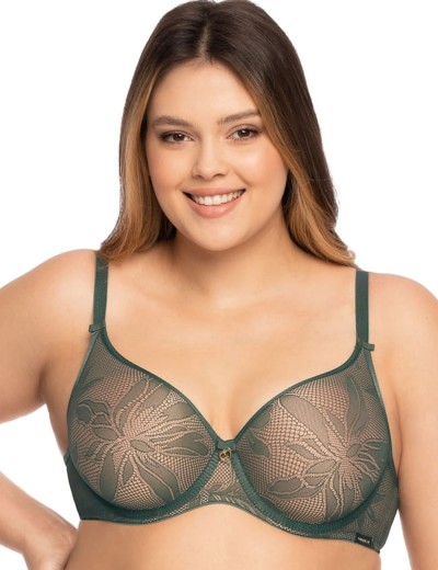 Бюстгальтер минимайзер с кружевом Nipplex ELEKTRA U minimizer шалфей, Цвет: шалфей, Размеры: 85B, изображение 3