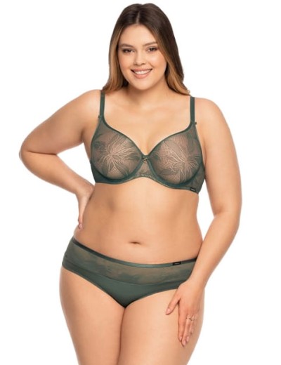 Бюстгальтер минимайзер с кружевом Nipplex ELEKTRA U minimizer шалфей, Цвет: шалфей, Размеры: 85B, изображение 2