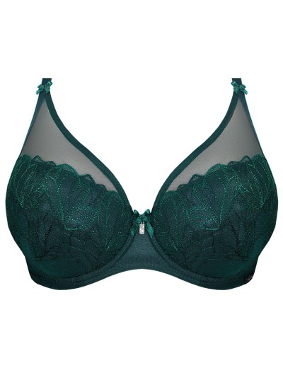Бюстгальтер с эффектом пуш-ап Nipplex EMILY P-UP изумруд, Цвет: изумруд, Размеры: 65E, изображение 4