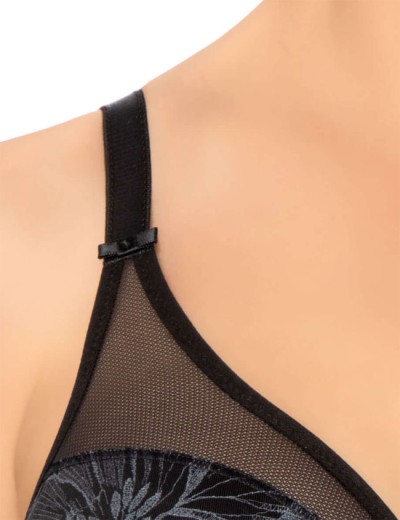 Бюстгальтер мягкий Felina 202288 VISION BLOOM черный, Цвет: черный, Размеры: 75D, изображение 4