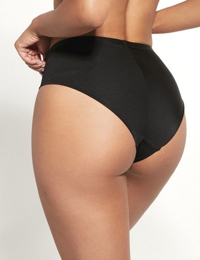 Трусы слипы Kris Line VENICE figi, Цвет: черный+бежевый, Размеры: M, изображение 2