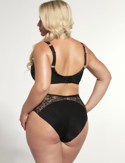 Высокие трусы слипы Kris Line VENICE high waist, Цвет: черный+бежевый, Размеры: M, изображение 4