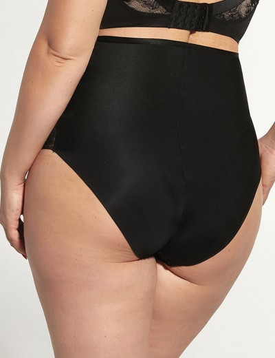 Женские трусы макси Kris Line VENICE figi maxi, Цвет: черный+бежевый, Размеры: L, изображение 2