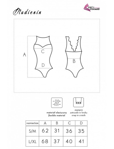 Черное боди LIVIA CORSETTI LC 90654 MUDIENIN BODY, Цвет: черный, Размеры: S/M, изображение 6