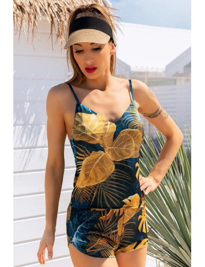 Комплект из топа и шортиков LIVIA CORSETTI LC 90659 DAMEN KOMPLET, Цвет: темно-синий, Размеры: L, изображение 2