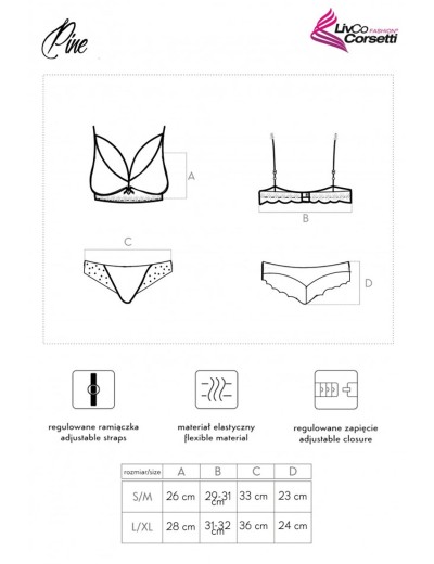 Сексуальный комплект LIVIA CORSETTI LC 90667 PINE KOMPLET KHAKI, Цвет: зеленый, Размеры: S/M, изображение 6