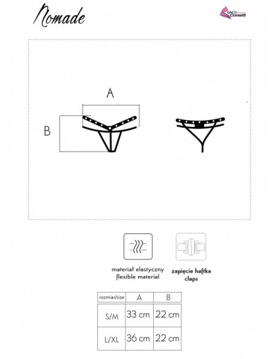 Трусики стринги LIVIA CORSETTI LC 90677 NOMADE PANTY, Цвет: черный, Размеры: S/M, изображение 5