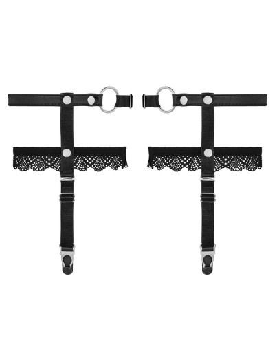 Чувственные подвязки Obsessive A769 GARTERS, Цвет: черный, Размеры: UN, изображение 4