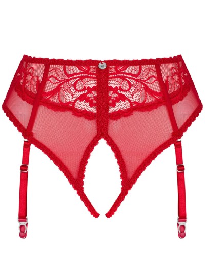 Сексуальные трусики с подвязками Obsessive DAGMARIE GARTER PANTIES, Цвет: красный, Размеры: XS/S, изображение 4
