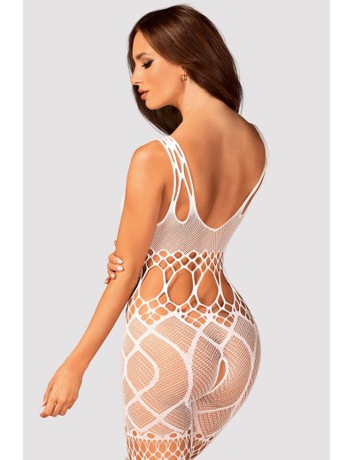 Боди-комбинезон ажурный Obsessive G 330 BODYSTOCKING, Цвет: белый, Размеры: XL/2XL, изображение 2