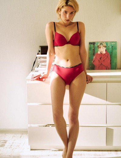 Бюстгальтер спортивный супер пуш-ап Opium B-15, Цвет: красный, Размеры: 70B, изображение 7