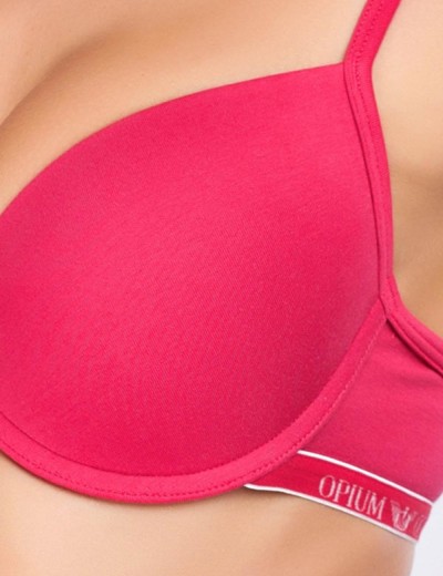 Хлопковый бюстгальтер пуш-ап Opium B-7 CORAL, Цвет: коралловый, Размеры: 70B, изображение 5