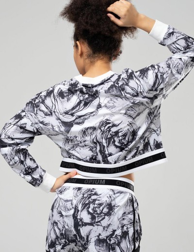 Спортивный кроп-топ Opium MF-96, Цвет: серый, Размеры: L, изображение 2