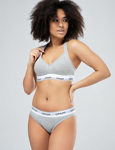 Трусы слипы хлопковые Opium T-95 MELANGE GREY, Цвет: серый меланж, Размеры: S, изображение 3