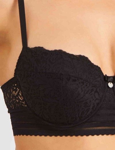 Бюстгальтер балконет пуш-ап VOVA PAOLA V48430 черный, Цвет: черный, Размеры: 70A, изображение 4