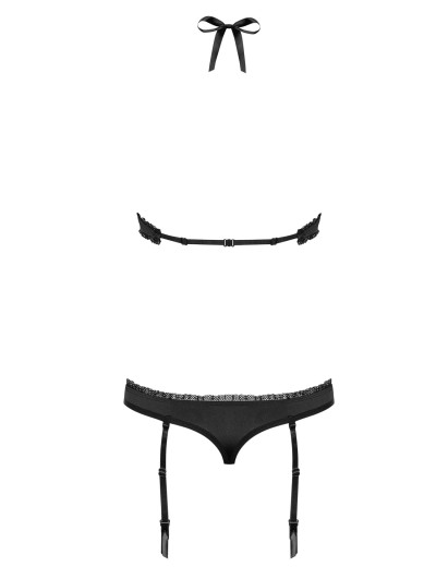 Эротическое боди Obsessive 830 TEDDY с пажами, Цвет: черный, Размеры: L/XL, изображение 5