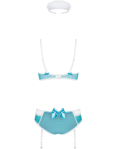 Ролевой костюм медсестры Obsessive 834 NURSE COSTUME, Цвет: бирюзовый, Размеры: S/M, изображение 5