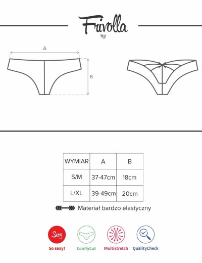 Эротические трусики Obsessive FRIVOLLA PANTIES черный, Цвет: черный, Размеры: S/M, изображение 4