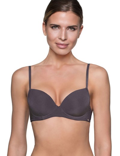 Бюстгальтер балконет Amelie MILLA 2016 слива new, Цвет: слива, Размеры: 70D, изображение 3