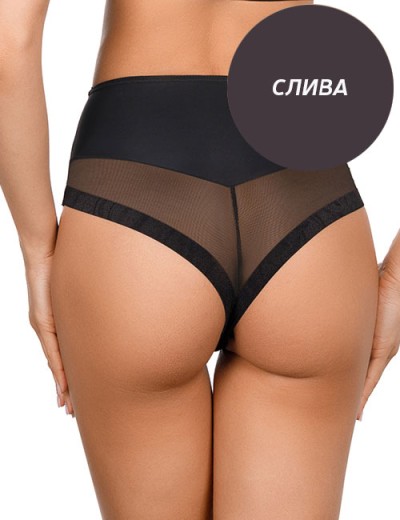 Высокие трусы бразилиана Amelie MILLA 2016-3 слива new, Цвет: слива, Размеры: XS, изображение 3