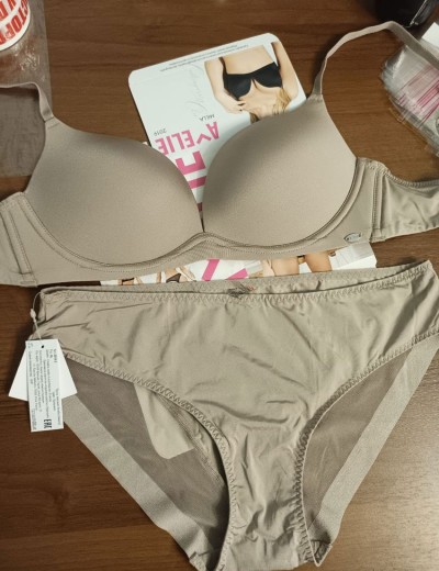 Бескаркасный бюстгальтер пуш-ап Amelie MILLA 2019 капучино new, Цвет: капучино, Размеры: 65A, изображение 8