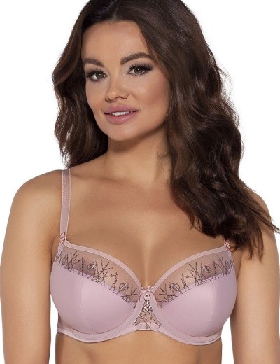 Полумягкий бюстгальтер на полную грудь Ava 2021 PU античная роза, Цвет: античная роза, Размеры: 70E, изображение 3