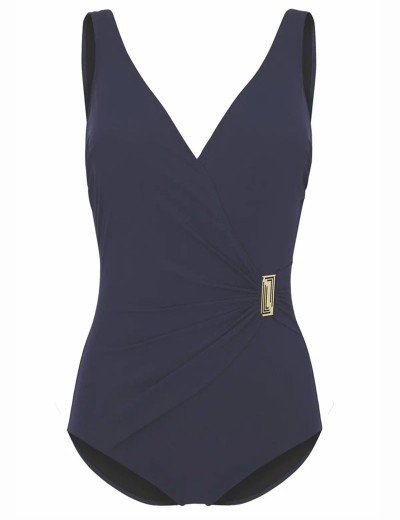 Слитный купальник с V-образным вырезом Felina 5206202, Цвет: синий, Размеры: 95B, изображение 5