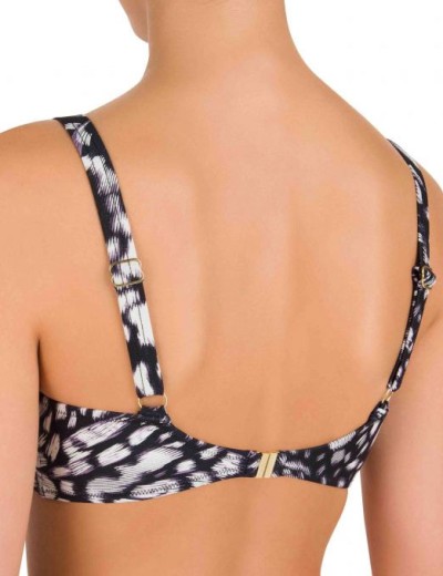 Бюстгальтер купальный мягкий Felina 5256203, Цвет: черный набивной, Размеры: 80E, изображение 3