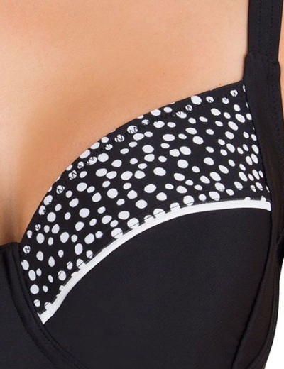 Бюстгальтер купальный с мягкими чашками Felina 5256287, Цвет: черный набивной, Размеры: 95F, изображение 4