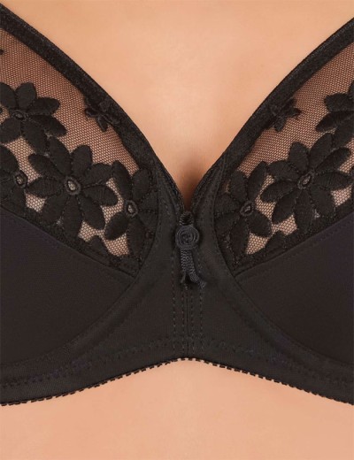 Мягкий бюстгальтер Felina 555 SWISS BRODERIE черный, Цвет: черный, Размеры: 75D, изображение 5