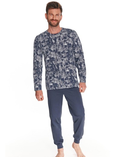 Мужская пижама Taro 2643/2644 GREG темно-синий, Цвет: темно-синий, Размеры: XL, изображение 2