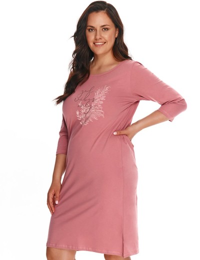 Ночная сорочка больших размеров Taro GIORGIA 2805-2806-01, Цвет: розовый, Размеры: 2XL
