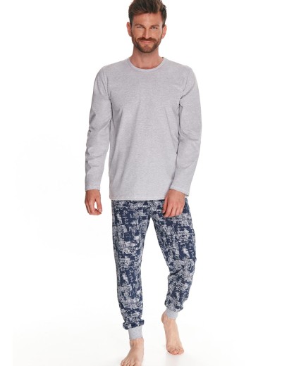 Серая мужская пижама Taro MASSIMO 2813-2814-01, Цвет: серый, Размеры: L, изображение 2