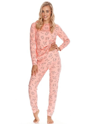 Женская пижама из хлопка Taro SERENA 2777-01, Цвет: персиковый, Размеры: L, изображение 2