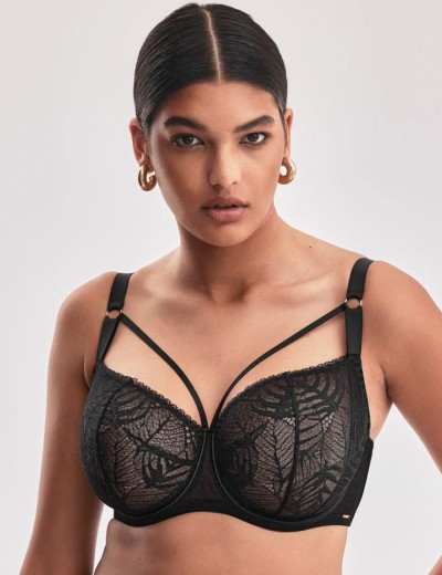Кружевной бюстгальтер балконет Alles BEVERLY M черный, Цвет: черный, Размеры: 70D, изображение 4