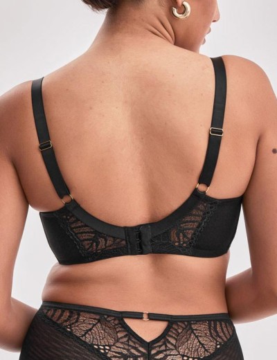 Кружевной бюстгальтер балконет Alles BEVERLY M черный, Цвет: черный, Размеры: 70D, изображение 6