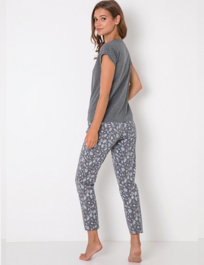 Пижама женская с брюками Aruelle KIMBERLY, Цвет: серый, Размеры: S, изображение 3