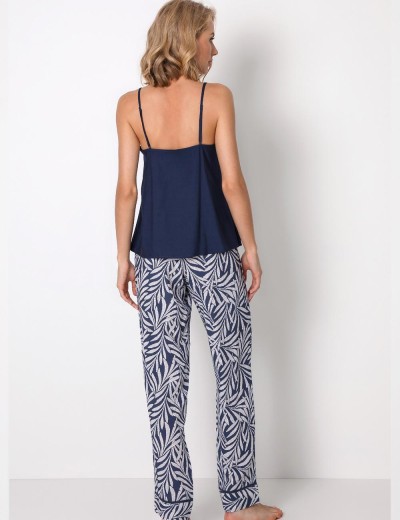 Пижама женская со штанами Aruelle LEYA, Цвет: синий, Размеры: XS, изображение 3
