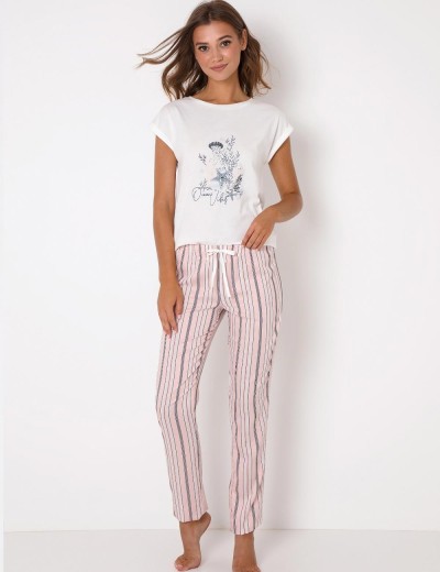 Пижама женская со штанами Aruelle SCARLETTE, Цвет: мульти, Размеры: XS, изображение 2