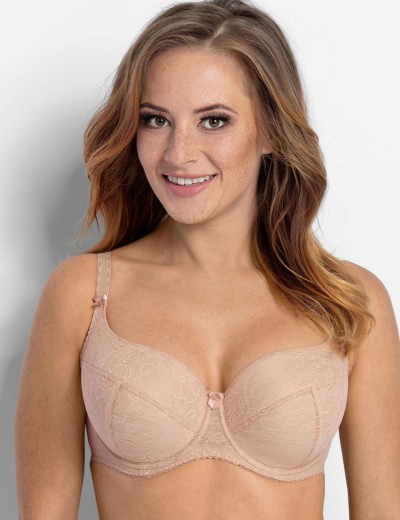 Бюстгальтер балконет Gaia 758 MICAELA full cup бежевый, Цвет: бежевый, Размеры: 90E, изображение 3